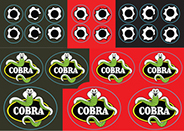 Cobra Logos & Bullet Holes Stickers